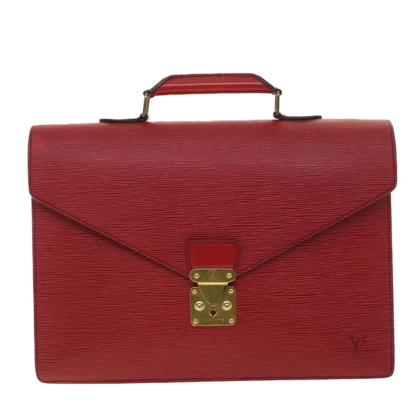 LOUIS VUITTON Epi Serviette Conseiller Business Bag Red M54427 LV Auth 37894 - Picture 13 of 16